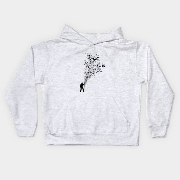 Flying High Kids Hoodie by nicebleed